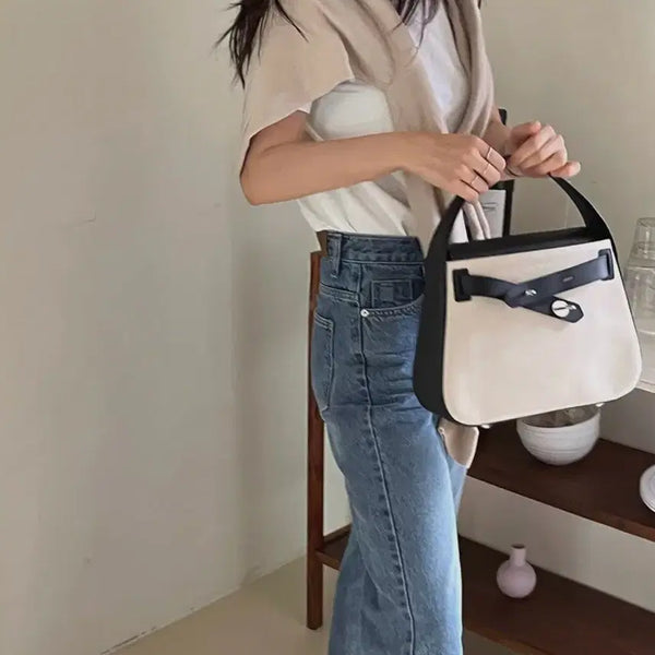 [BUNJANG] OFTN Tilt Bag Canvas Black M / [새상품] 디옵튼 틸트백 캔버스 블랙 M
