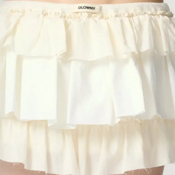 [BUNJANG] GLOWNY Girlfriend Ruffle Mini Skirt / (제니) 글로니 걸프렌드 러플 스커트 GLOWNY GIRLFRIEND RUFFLE MINI