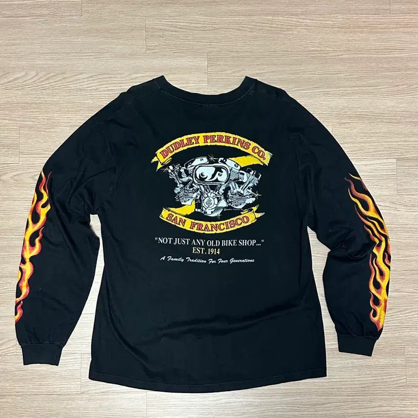 [BUNJANG] Vintage Biker Long Sleeve T-Shirt / [XL] 빈티지 바이커 롱슬리브 vintage long sleeve