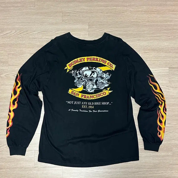 [BUNJANG] Vintage Biker Long Sleeve T-Shirt / [XL] 빈티지 바이커 롱슬리브 vintage long sleeve