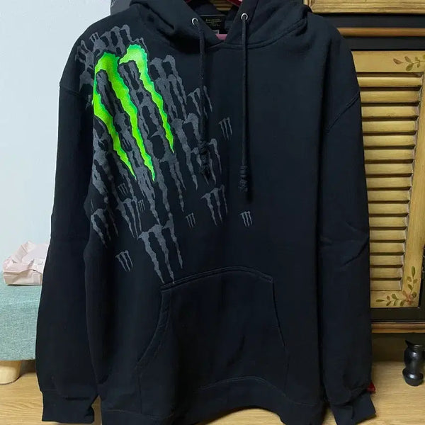 [BUNJANG] Monster Energy Lined Hoodie / 몬스터 에너지 기모 후드티 L