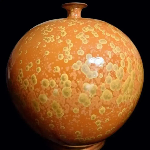 [BUNJANG] Baekje Ceramic Studio Wooseok Jeong Jihyun Glazed Ceramic Vase / 백제도예 우석 정지현 요변 결정유 도자기