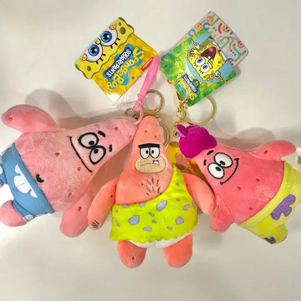 [BUNJANG] SpongeBob Patrick Star Doll Keychain Set / 스폰지밥 뚱이 인형 키링 세트 (새상품)