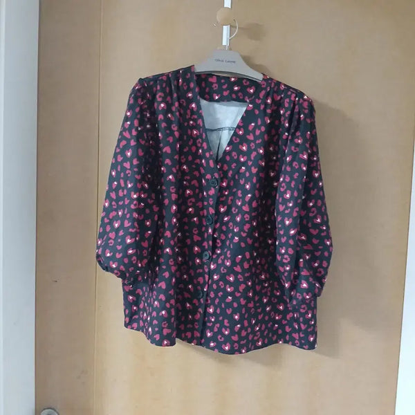 [BUNJANG] Lovely Heart Blouse / 러블리 하트 블라우스