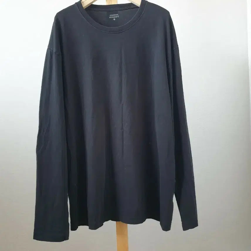 [BUNJANG] Musinsa Standard Long Sleeve T-Shirt Black 3XL / 무신사 스탠다드 긴팔 티셔츠 블랙 싸이즈3XL