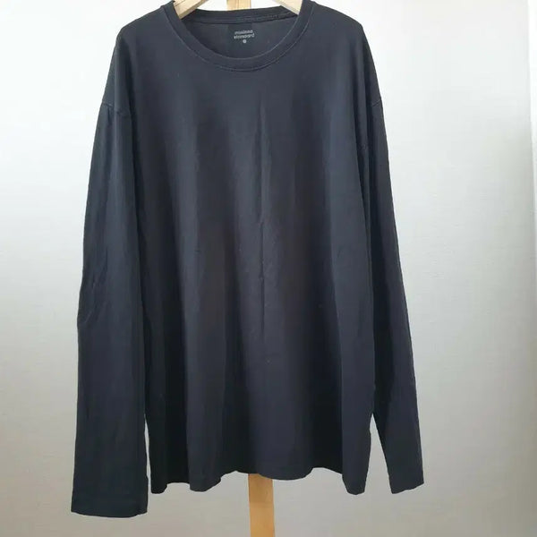 [BUNJANG] Musinsa Standard Long Sleeve T-Shirt Black 3XL / 무신사 스탠다드 긴팔 티셔츠 블랙 싸이즈3XL