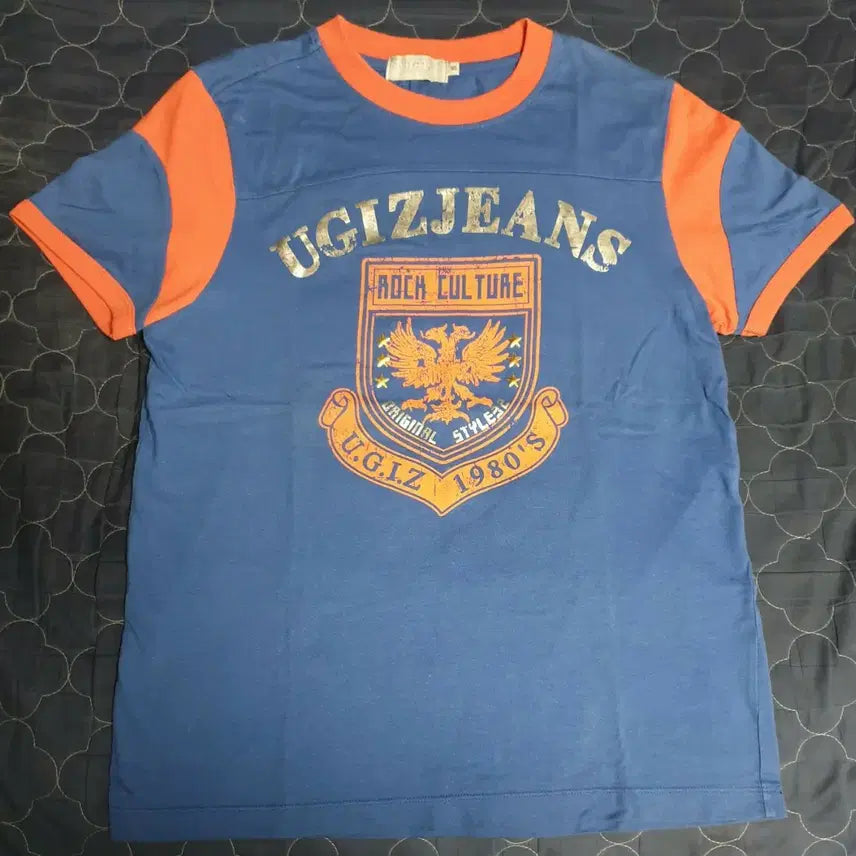 [BUNJANG] UGIZ 80s Rock Style Y2K Color Block Ringer T-Shirt (M) / (빈티지) UGIZ 80s 락 스타일 Y2K 배색 반팔 링거티 (M)