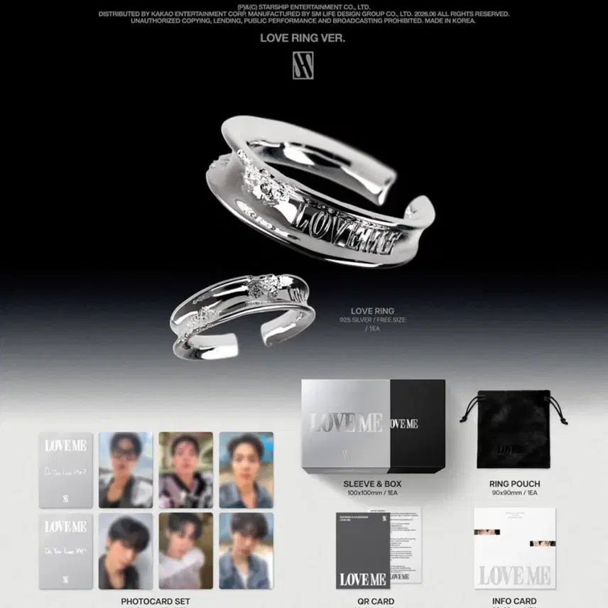 [BUNJANG] MONSTA X Shownu X Hyungwon LOVE ME RING ver. Limited Edition Album / 셔누 형원 LOVE ME RING ver. 링버전 한정반 미개봉