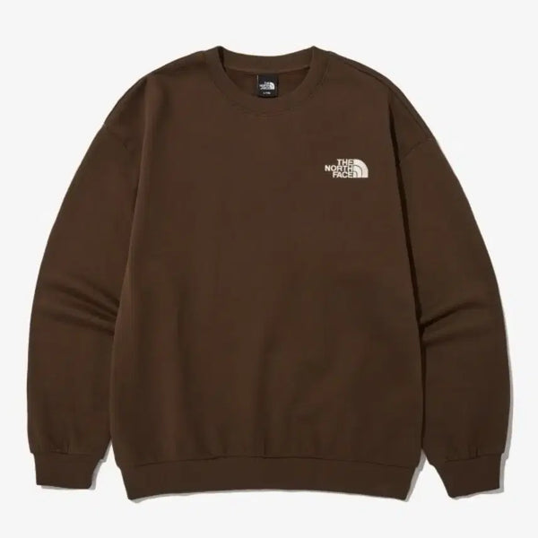 [BUNJANG] The North Face Cotton Basic Sweatshirt Brown [L] / 노스페이스 코튼 베이직 스웨트 셔츠 브라운 [L]
