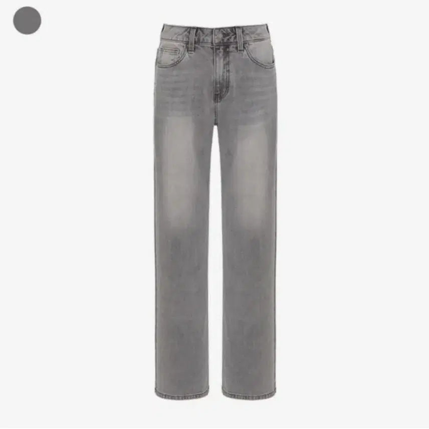 [BUNJANG] Wide Fit Denim Pants - Grey / 와이드 데님 팬츠 그레이