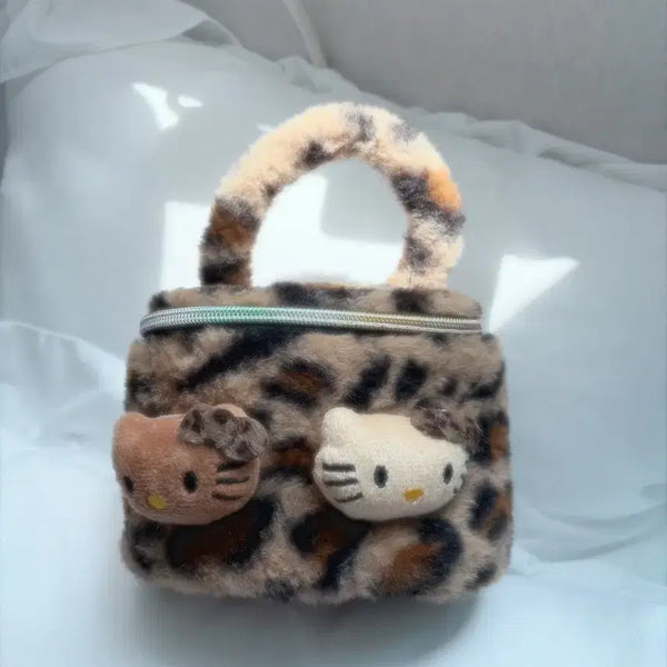 [BUNJANG] Hello Kitty Leopard Print Pouch / 헬로키티 호피 파우치