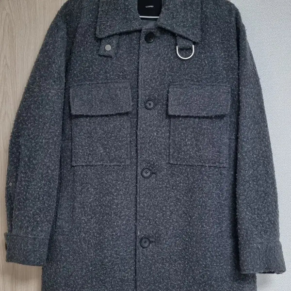 [BUNJANG] IL CORSO Shirt Coat Grey/Khaki Size 95 / [IL CORSO] 일꼬르소 셔츠 코트 95 (새상품)