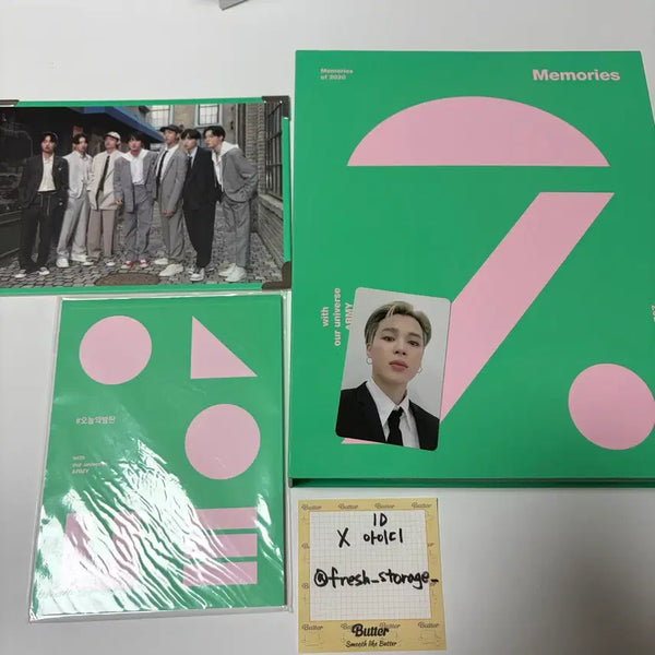 [BUNJANG] BTS Memories 2020 DVD Jimin Photocard / 방탄소년단 메모리즈 2020 디비디 지민 포카 BTS DVD Memo
