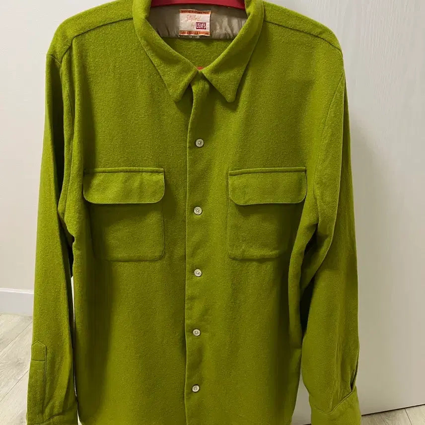[BUNJANG] Levi's Vintage Clothing LVC 1940s Wool Lumberjack Shirt XL / 리바이스빈티지클로딩 LVC 1940 울 럼버잭 그린 셔츠 XL사이즈