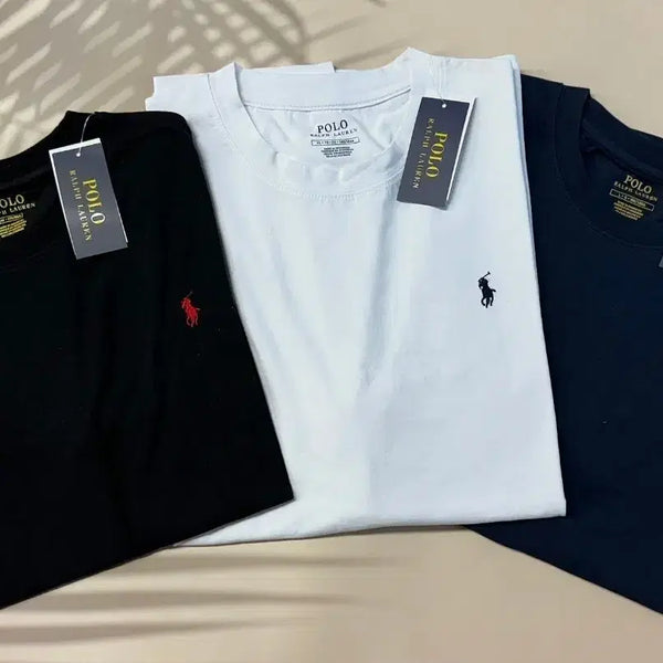 [BUNJANG] Polo Ralph Lauren Classic Cotton Short Sleeve T-Shirt / 폴로 랄프로렌 클래식 면 반팔티 블랙/화이트/네이비