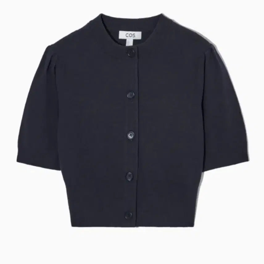 [BUNJANG] COS Cropped Short Sleeve Cardigan Blue / cos 코스 크롭 쇼트 슬리브 가디건 (품번1151936002)
