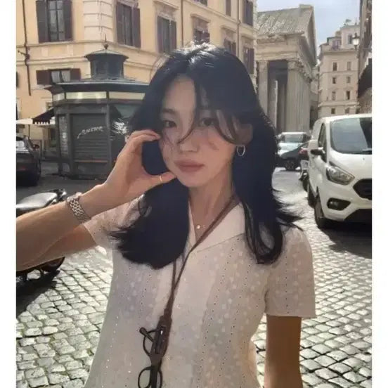 [BUNJANG] Cellienontheline Founders Lace Collar Blouse / 셀리앤리옹 파운더스 레이스 카라 블라우스