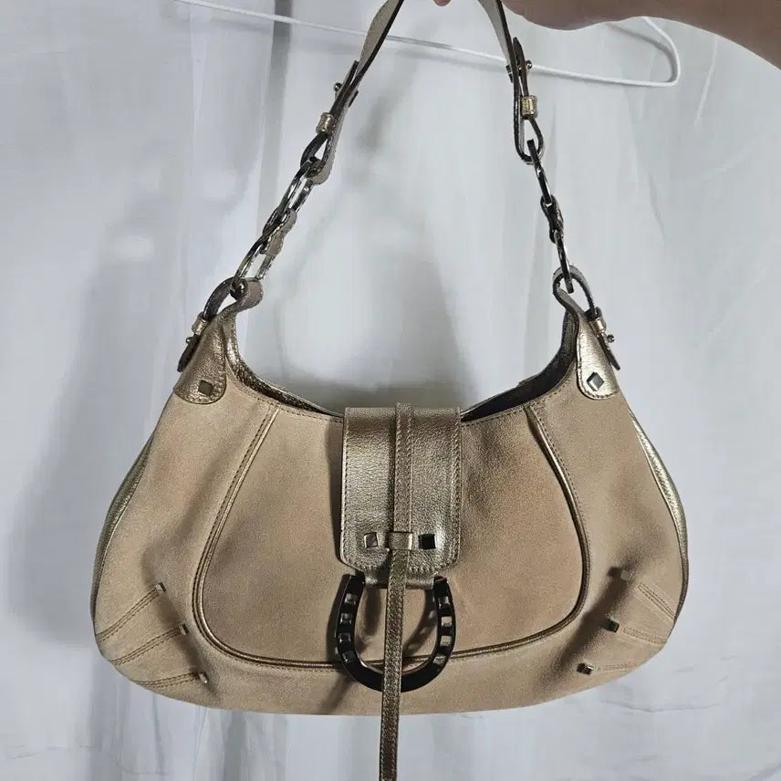 [BUNJANG] Y2K Suede Shoulder Bag / y2k 스웨이드 숄더백
