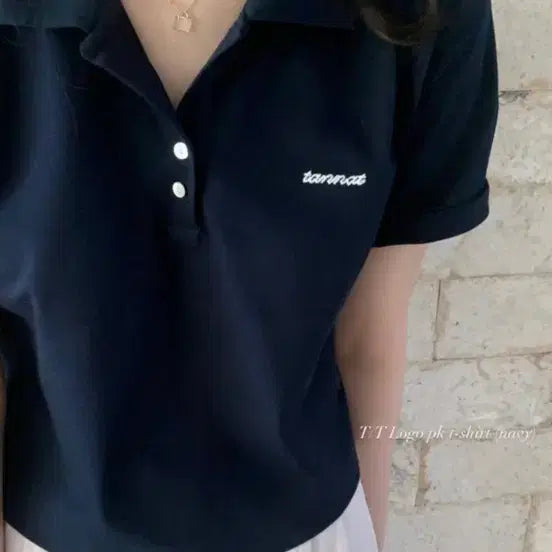 [BUNJANG] Tanatt Logo PK T-Shirt / 타낫 로고 피케이 티셔츠