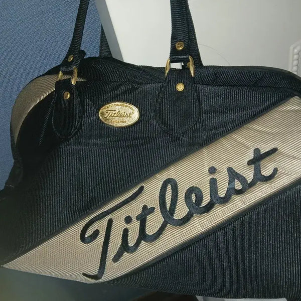 [BUNJANG] Titleist Golf Boston Bag Black/Gold / 타이틀리스트 골프 보스턴백 블랙/골드
