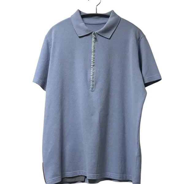 [BUNJANG] Prada Sport Back Pocket Half Zip Polo T-Shirt / 프라다 스포츠 백포켓 하프 집업 카라티 M