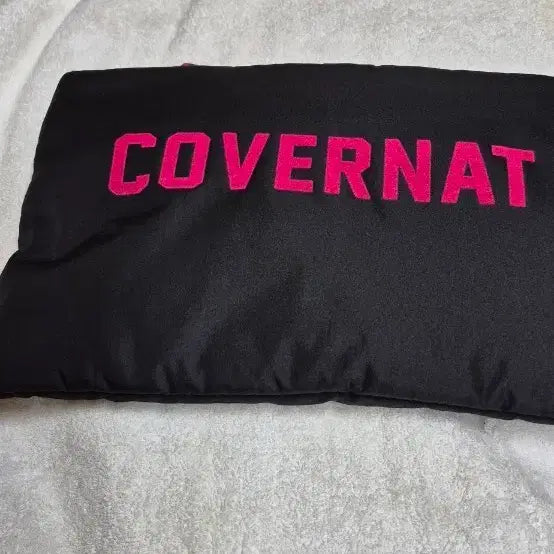 [BUNJANG] Kwanat Pouch Black Pink Logo / 파우치