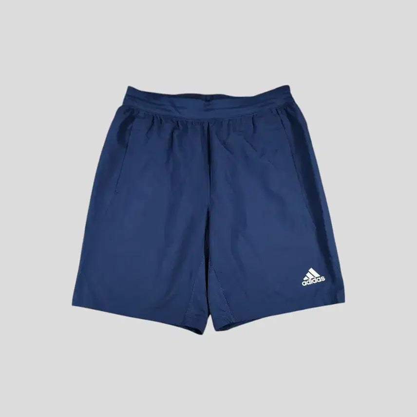 [BUNJANG] Adidas Deep Blue White Logo AEROREADY Bending Track Shorts / 아디다스 딥블루 화이트 로고 에어로레디 밴딩 트랙팬츠 반바지 하프팬츠 2