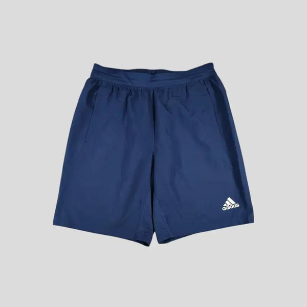 [BUNJANG] Adidas Deep Blue White Logo AEROREADY Bending Track Shorts / 아디다스 딥블루 화이트 로고 에어로레디 밴딩 트랙팬츠 반바지 하프팬츠 2