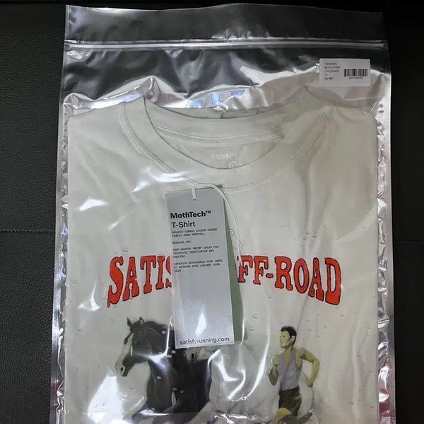 [BUNJANG] Satisfy Mostech T-Shirt Off White / [L]새티스파이 모스테크 티셔츠 오프 화이트