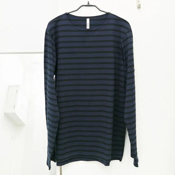 [BUNJANG] Attachment Stripe Long Sleeve T-Shirt / 어태치먼트 스트라이프 롱슬리브 티셔츠