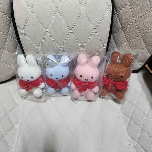 [BUNJANG] Miffy Keyring Plush Set (4 Types) / 미피 키링 인형 4종 세트 팝니다.