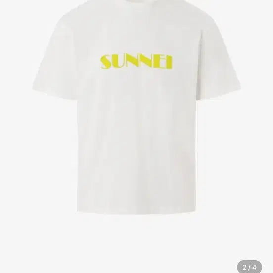 [BUNJANG] Sunnei Logo Cotton T-Shirt Size L / 써네이 로고 코튼 반팔 티셔츠 CRTWXTOP008 TO17 L사이즈