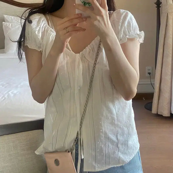 [BUNJANG] Yusop Aoi Blouse White / 새상품) 유솝 아오이 블라우스 / 타낫 온트 시예 리즈 르플레인 릴리코츠