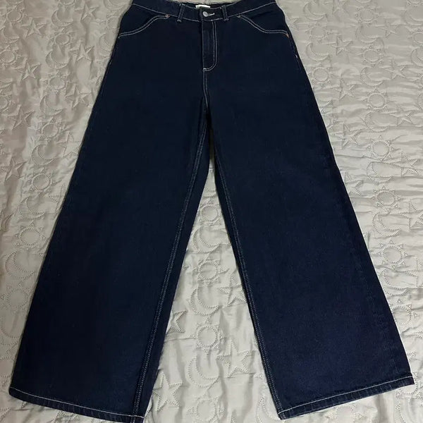 [BUNJANG] ZARA Selvedge Denim Wide Leg Baggy Jeans / [EU40/한국31] ZARA 와이드 레그 배기 진 셀비지 데님 청바지