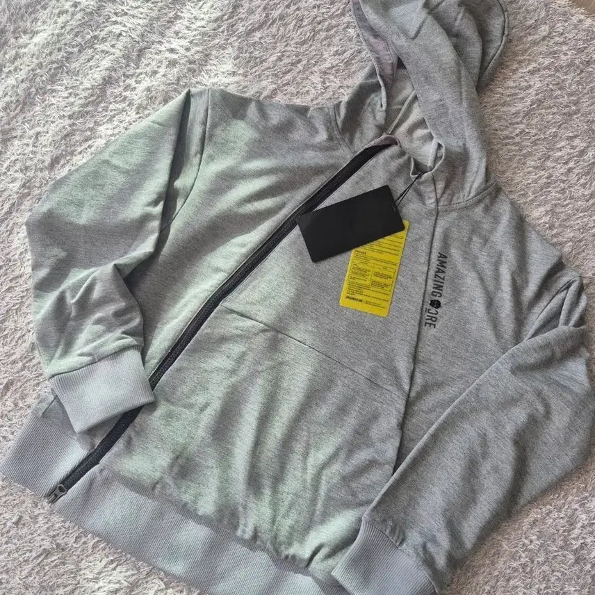 [BUNJANG] Amazingcree Women's Zip-Up Sweatshirt (Gray) / 새상품)어메이징크리여성집업맨투맨 골프집업맨투맨