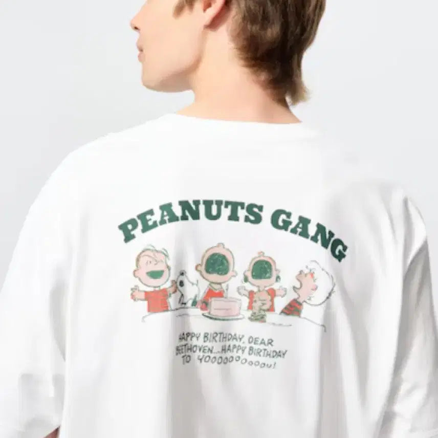 [BUNJANG] Uniqlo x Peanut Gang UT Relaxed Fit Short Sleeve T-Shirt White 4XL / [4XL] 유니클로 피넛 UT 릴렉스핏 반팔 티셔츠 화이트