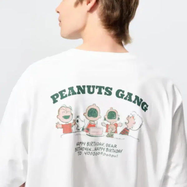 [BUNJANG] Uniqlo x Peanut Gang UT Relaxed Fit Short Sleeve T-Shirt White 4XL / [4XL] 유니클로 피넛 UT 릴렉스핏 반팔 티셔츠 화이트