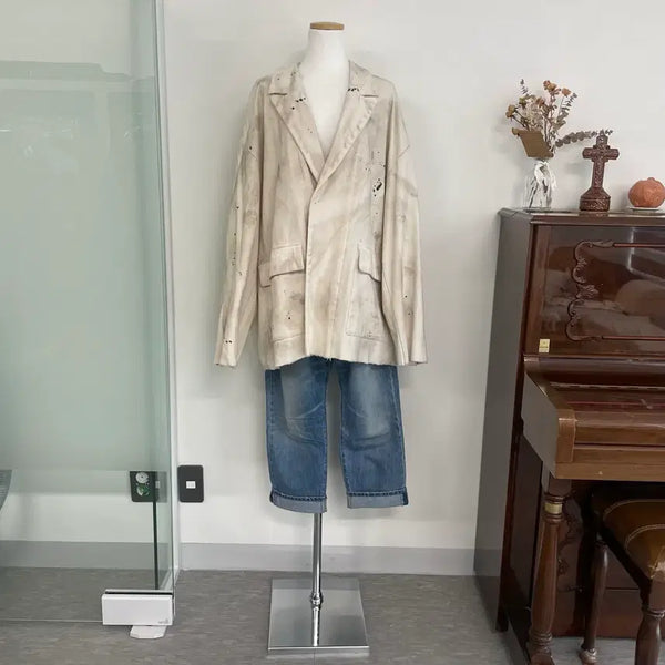 [BUNJANG] Yokosakamoto Vintage Distressed Jacket / [요코사카모토] 빈티지 데미지 재킷