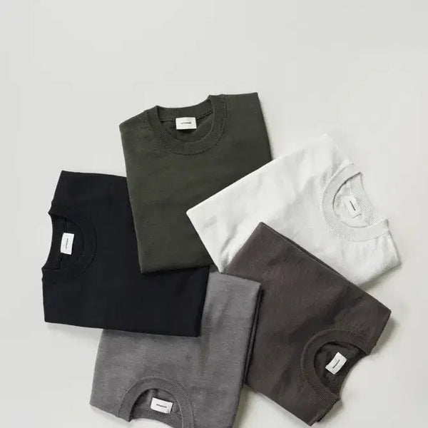 [BUNJANG] The Row Cotton Slub Knit Crewneck Black Size 3 / 인더로우 코튼 슬럽 니트 크루넥 블랙 3사이즈