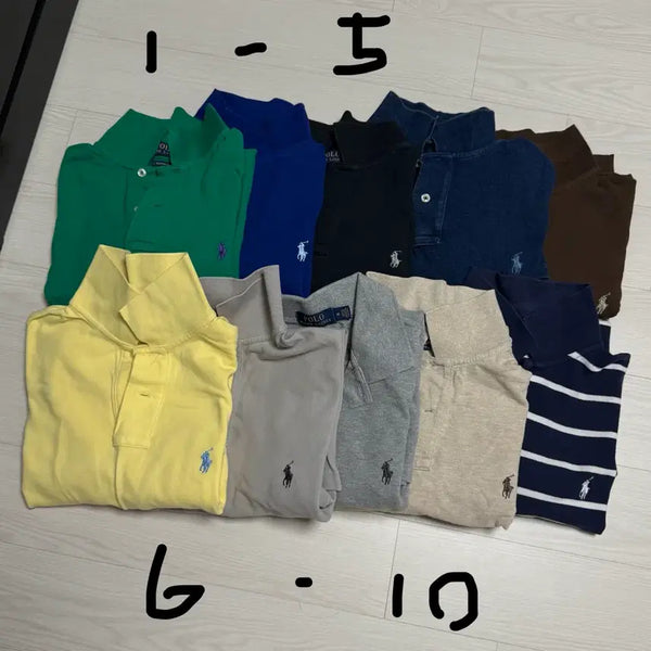 [BUNJANG] Polo Ralph Lauren Classic Fit T-Shirts (M) - 10 Assorted Colors / 폴로 랄프로렌 카라티 클래식핏 M 10종