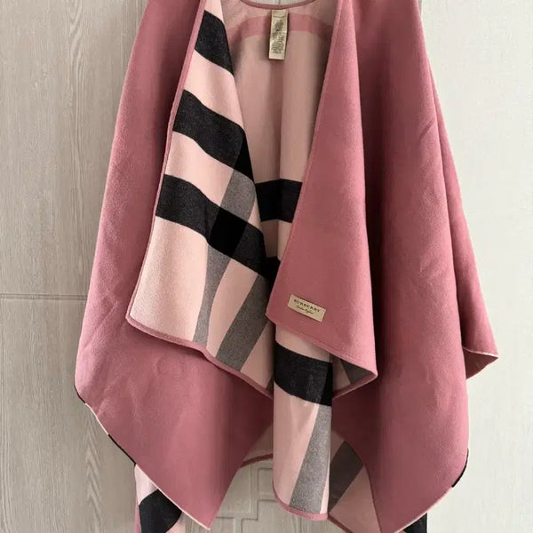 [BUNJANG] Burberry Reversible Merino Wool Poncho / 정품 버버리 리버시블 메리노 울 판초