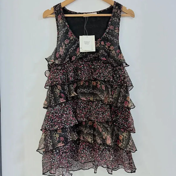 [BUNJANG] Japanese Vintage Floral Mini Dress / 일본빈티지 잔꽃 캉캉 미니원피스