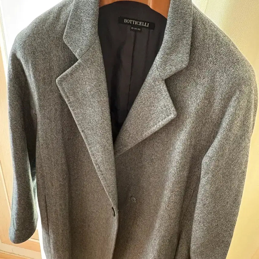 [BUNJANG] Boticelli Cashmere Blend Long Coat - Gray / 보티첼리 캐시미어 코트