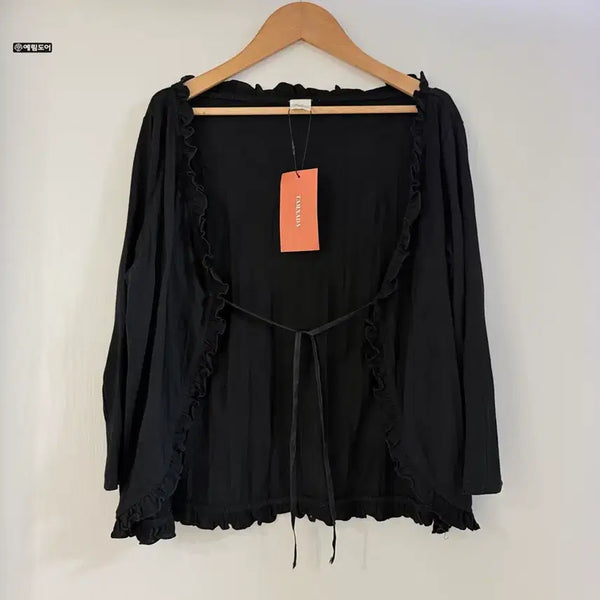 [BUNJANG] Vintage Fairy Black Cardigan / 일본빈티지 페어리 블랙 가디건