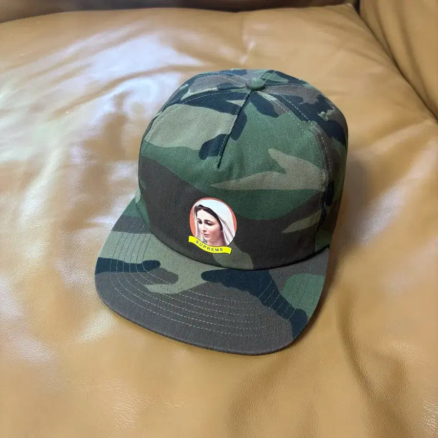 [BUNJANG] Supreme Maria Woodland Camo 5-Panel Ball Cap / 슈프림 5패널 볼캡 모자 마리아 우드랜드 카모
