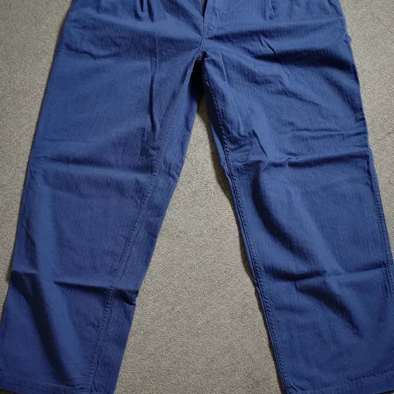 [BUNJANG] POST OVERALLS California Peg Top Pants HBT Blue XL / 포스트오버롤즈 켈리포니아 페그톱 팬츠 HBT blue XL