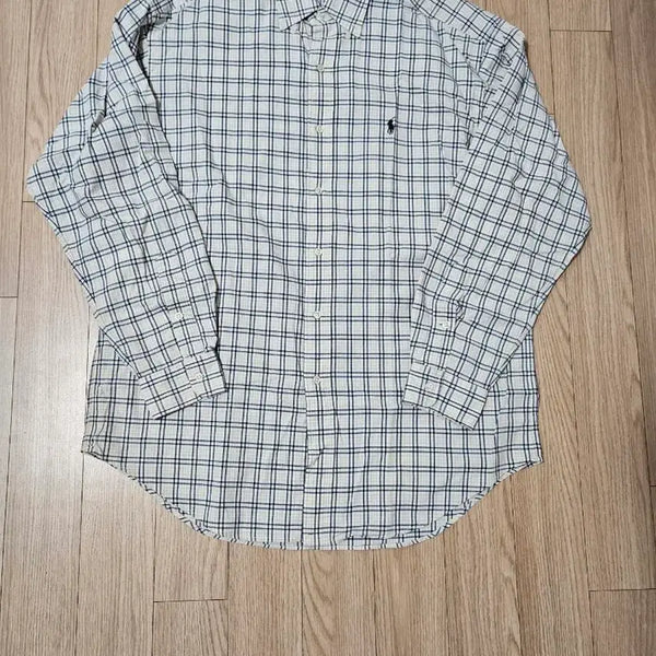 [BUNJANG] Polo Ralph Lauren Vintage Check Beige Long Sleeve Shirt Black / [m] 폴로랄프로렌 빈티지 체크 베이지 긴팔 셔츠 블랙
