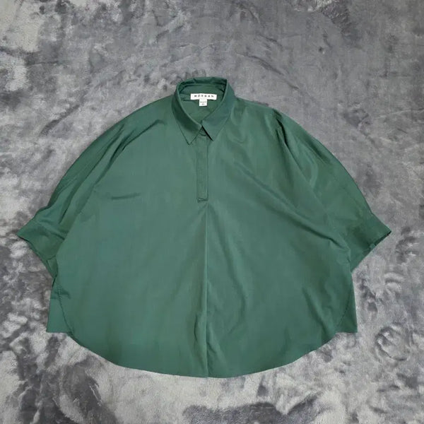 [BUNJANG] Morgan Women's Oversized Short Sleeve Blouse / (66)여성 모르간 오버핏 반팔 블라우스