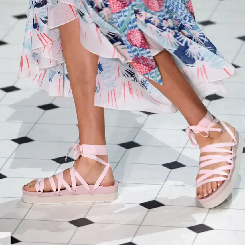 [BUNJANG] Pedro Garcia x Temperley London Collaboration Strappy Sandals (Pink, Size 37) / 페드로 가르시아 샌들 핑크 37 (템펄리 런던 콜라보)