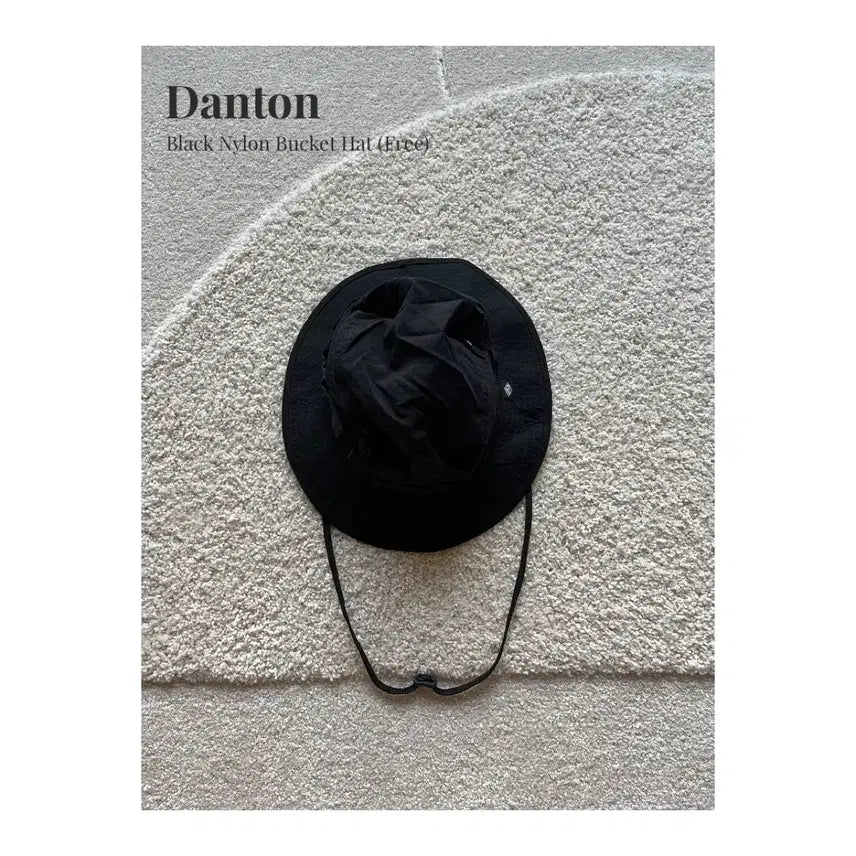 [BUNJANG] Danton Black Nylon Bucket Hat / Danton 블랙 나일론 버킷햇 (Free)